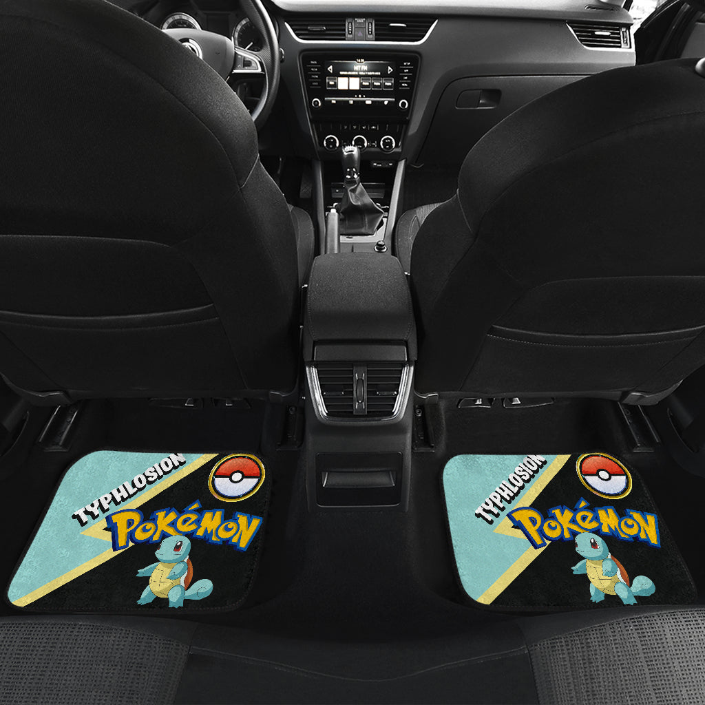 Squirtle Car Floor Mats Custom Anime Pokemon Car Interior Accessories