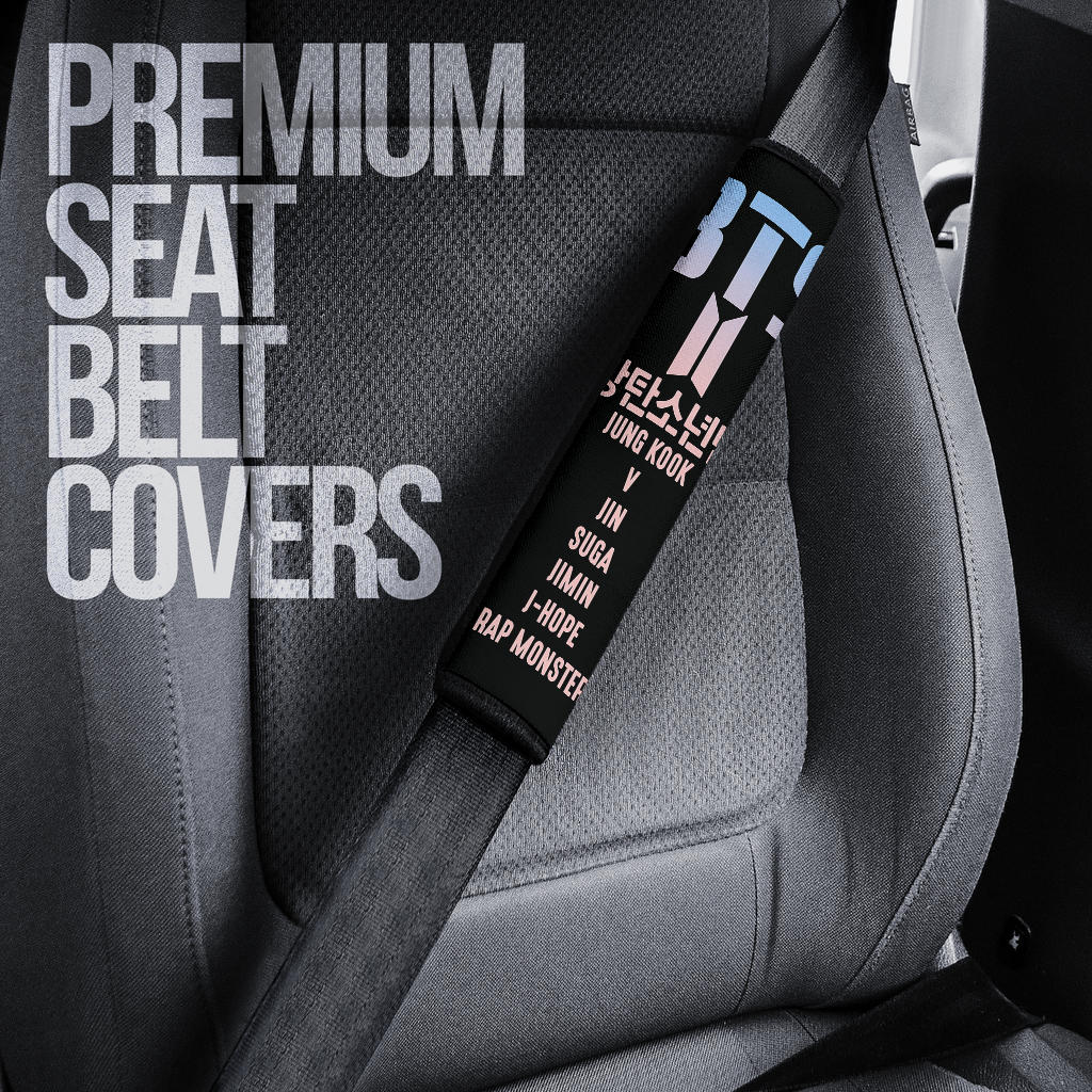 Bts Seat Car Seat Belt Covers Custom Animal Skin Printed Car Interior Accessories Perfect Gift