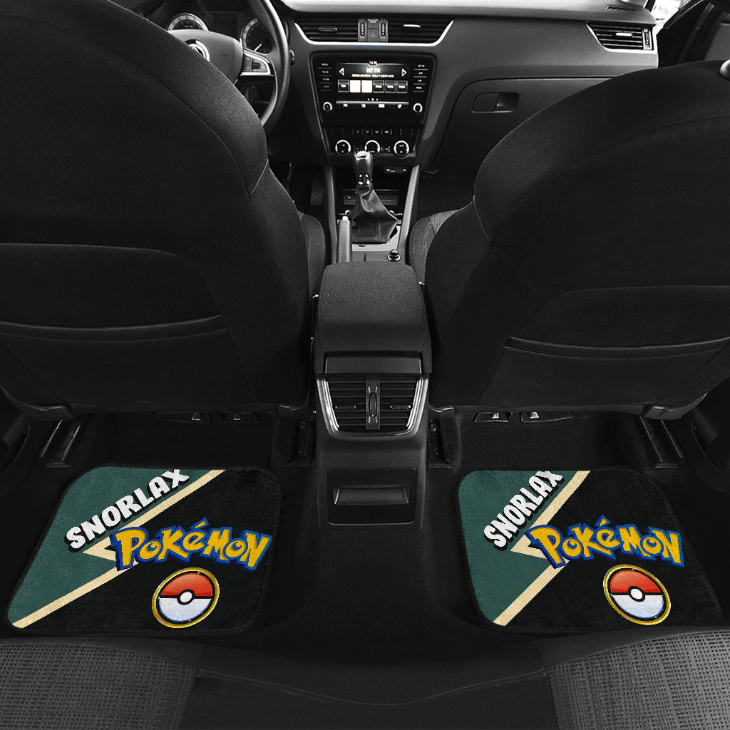 Snorlax Car Floor Mats Custom Anime Pokemon Car Interior Accessories