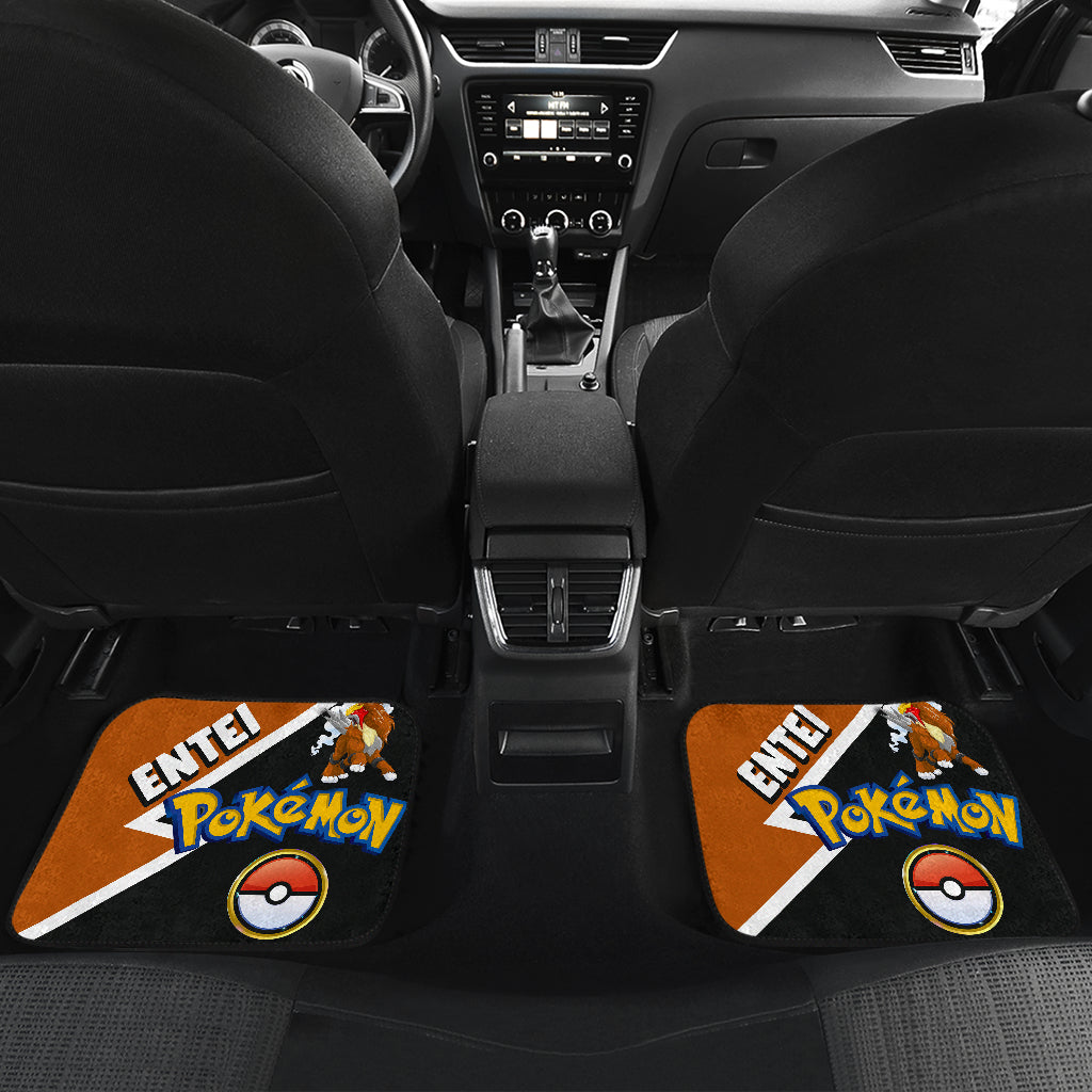 Entei Car Floor Mats Custom Anime Pokemon Car Interior Accessories