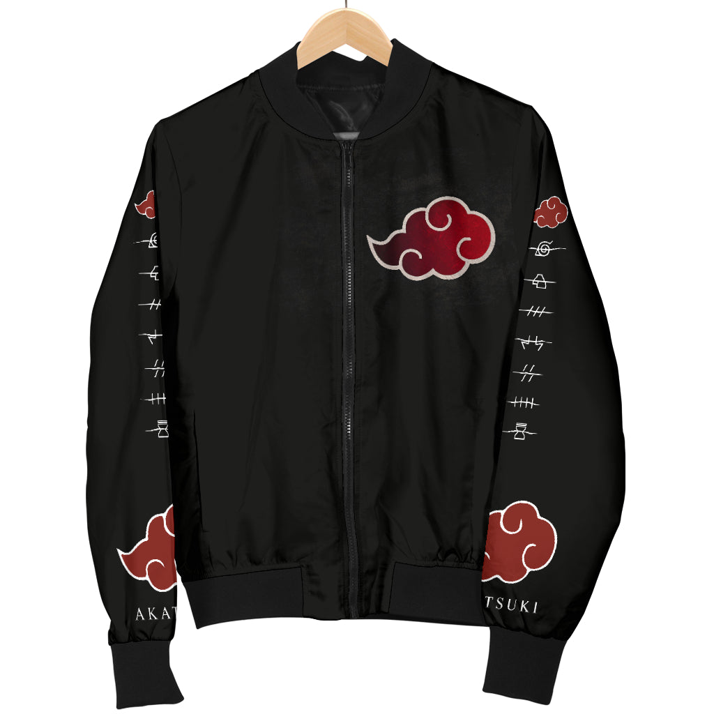 Akatsuki Naruto Motor Bomber Jacket Model 1 - 99shirt