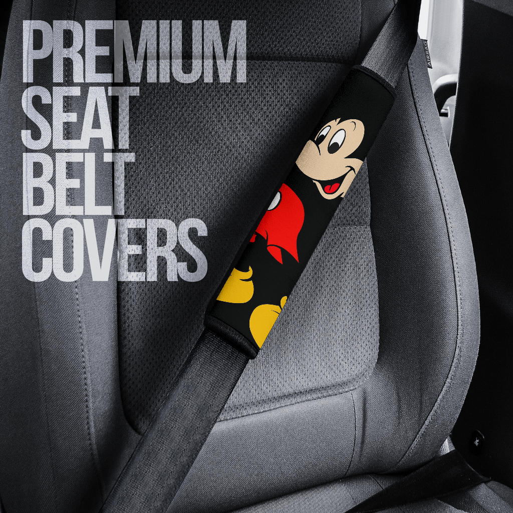 Mice Mouse Car Seat Belt Covers Custom Animal Skin Printed Car Interior Accessories Perfect Gift