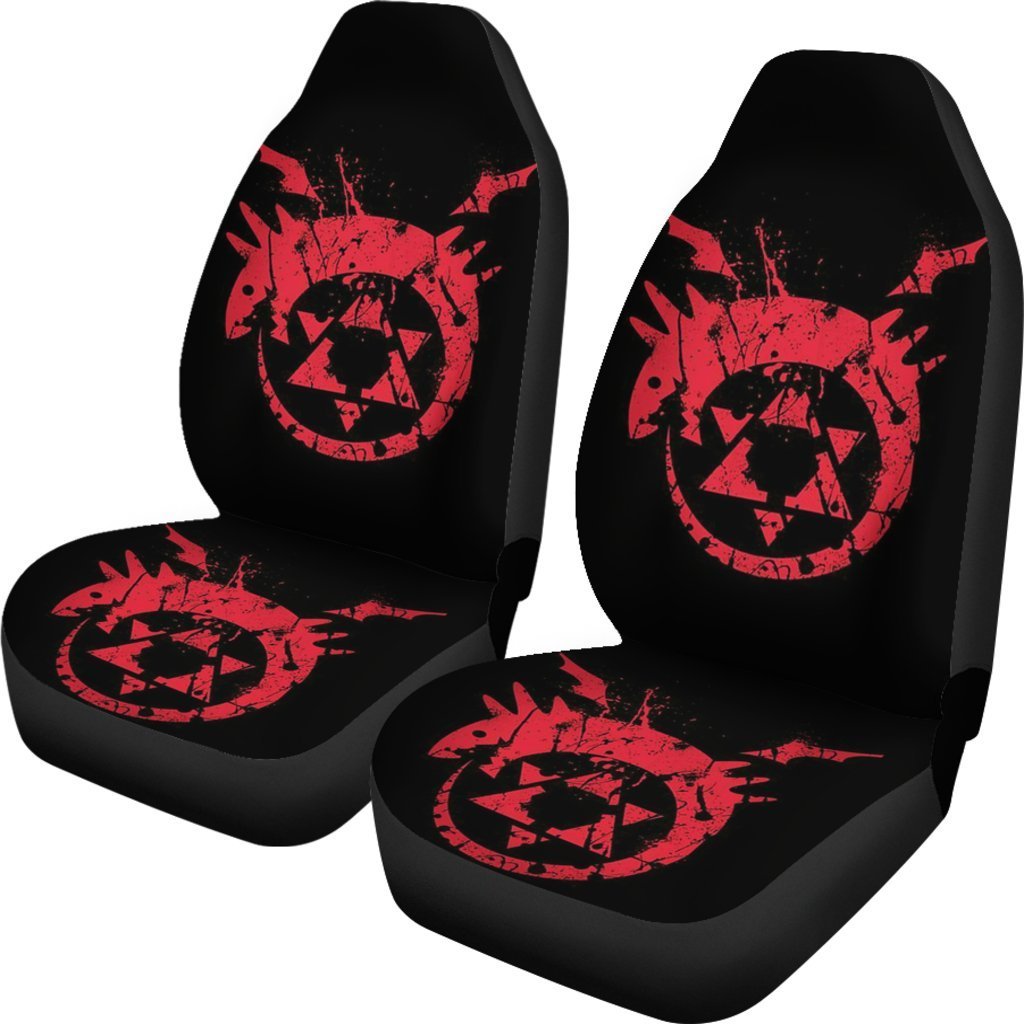 Fullmetal Alchemist Red Logo Seat Covers