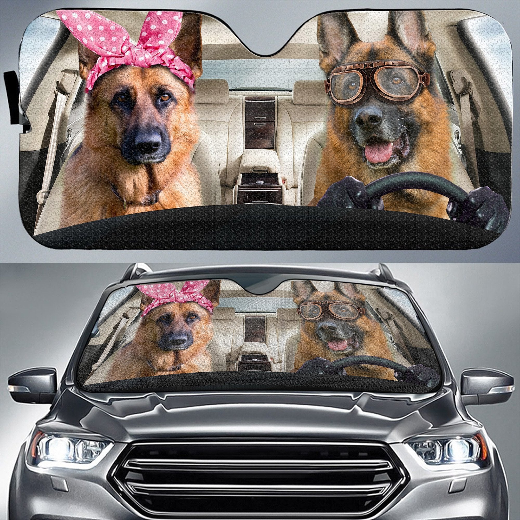 German Shepherd Auto Sun Shade Gift Ideas 2022 - 99shirt