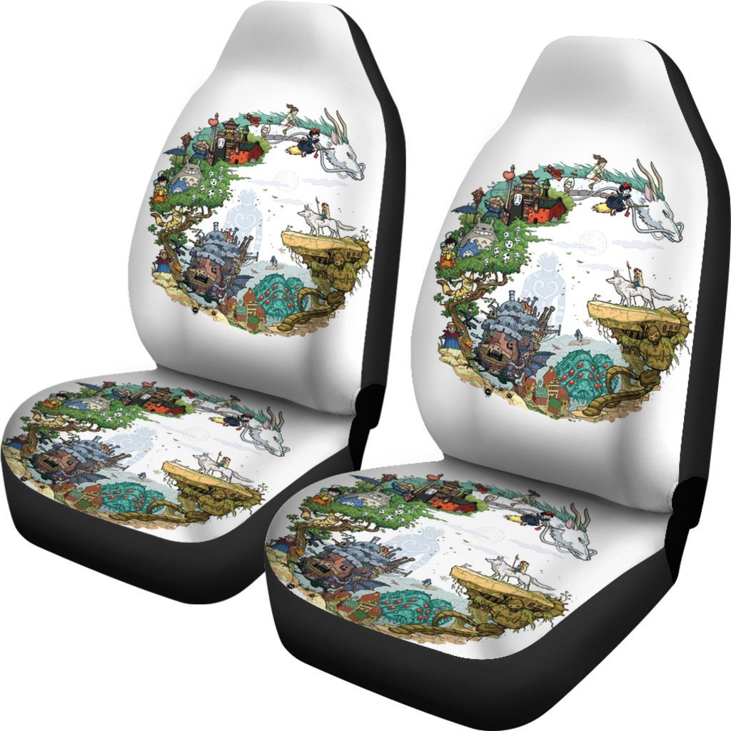 Ghibli Characters Car Seat Covers Amazing Best Gift Idea