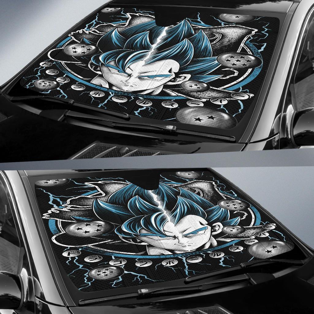 Goku Vegeta Blue Car Sun Shades Amazing Best Gift Ideas 2022