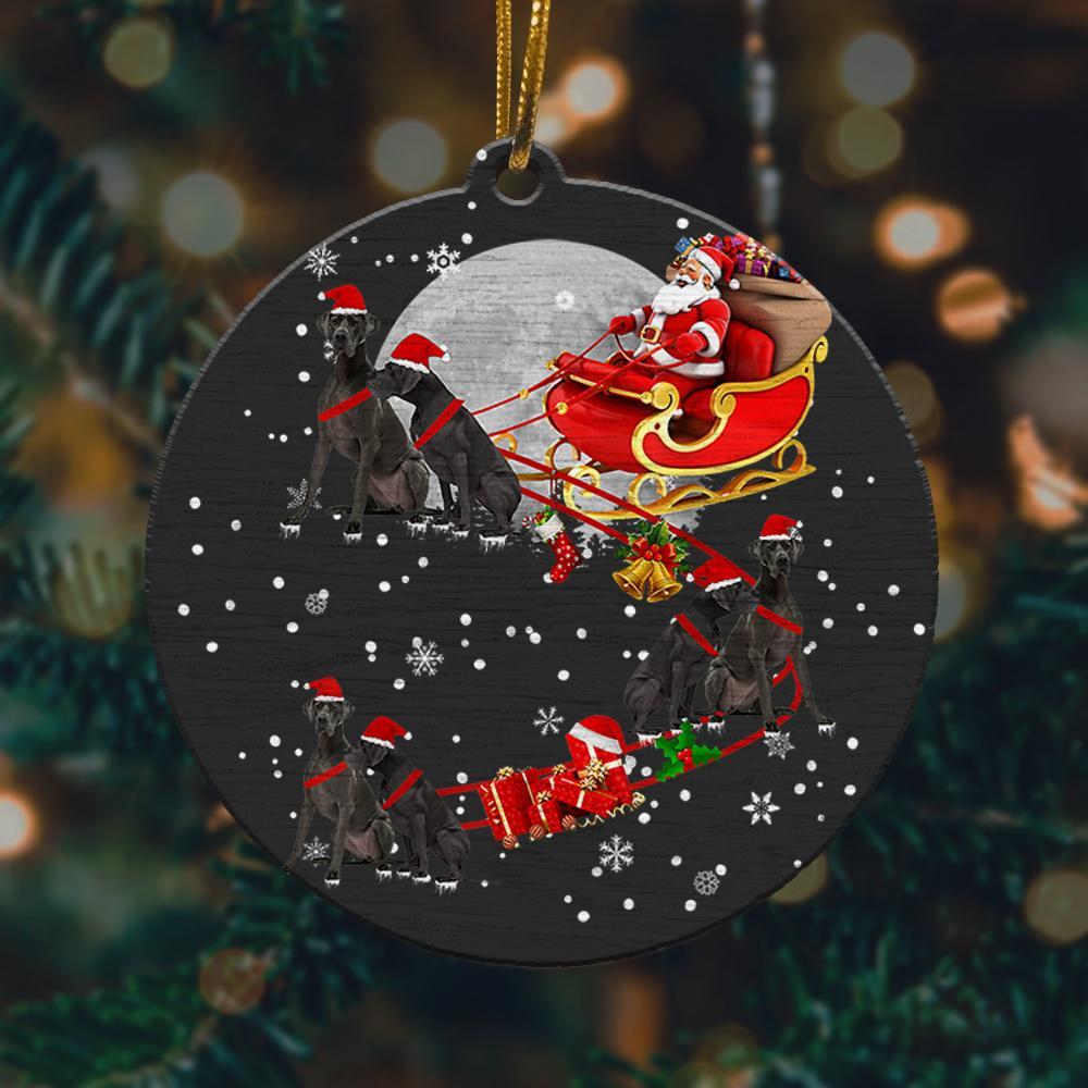 Great Dane Reindeer Christmas Santa Great Dane Gifts Christmas Ornament 2022 Amazing Decor Ideas