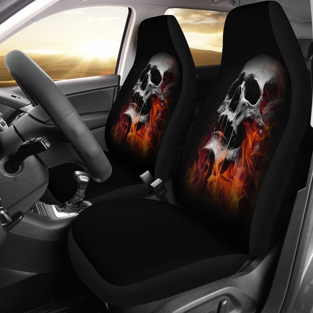 Halloween Skull Car Seat Covers