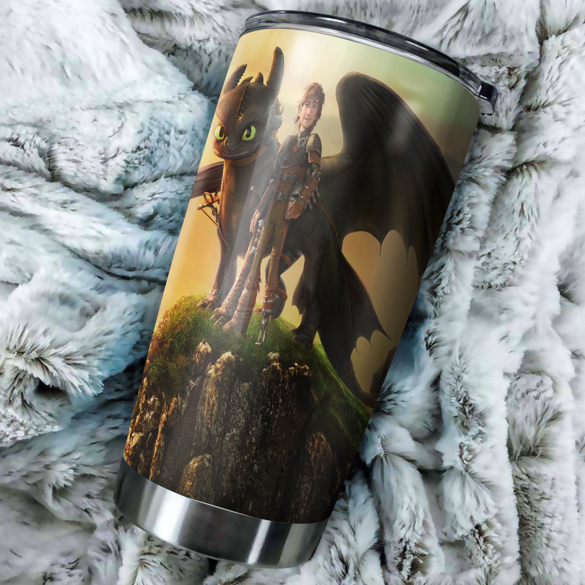 How To Train Your Dragon Sky Tumbler Perfect Birthday Best Gift Stainless Traveling Mugs 2021