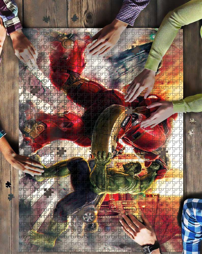 Hulk Fight Mock Jigsaw Puzzle Kid Toys