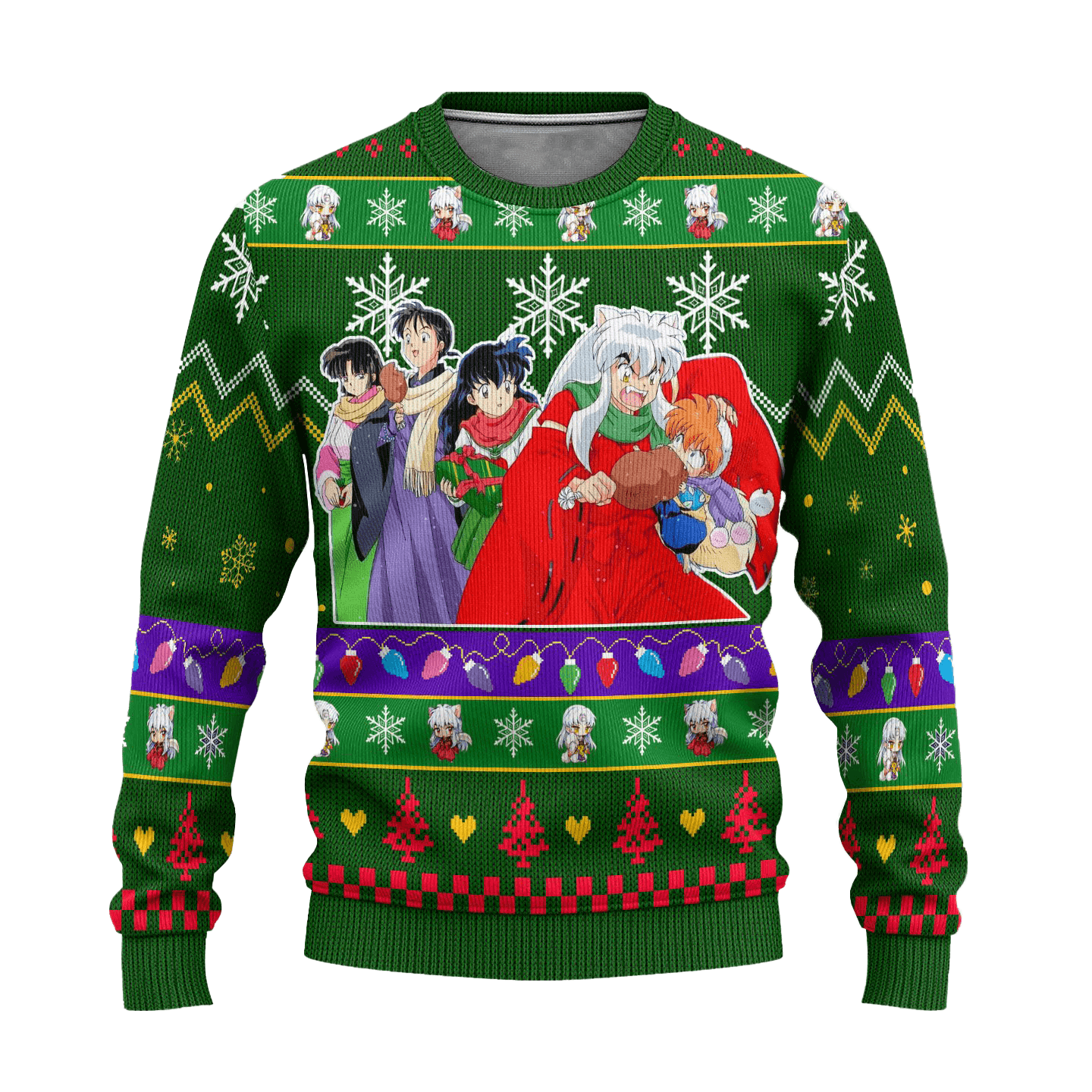 Inuyasha Anime Ugly Christmas Sweater InuYasha Xmas Gift