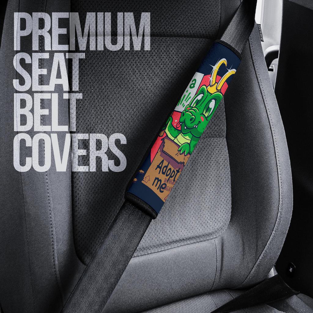 Loki Alligator Car Seat Belt Covers Custom Animal Skin Printed Car Interior Accessories Perfect Gift