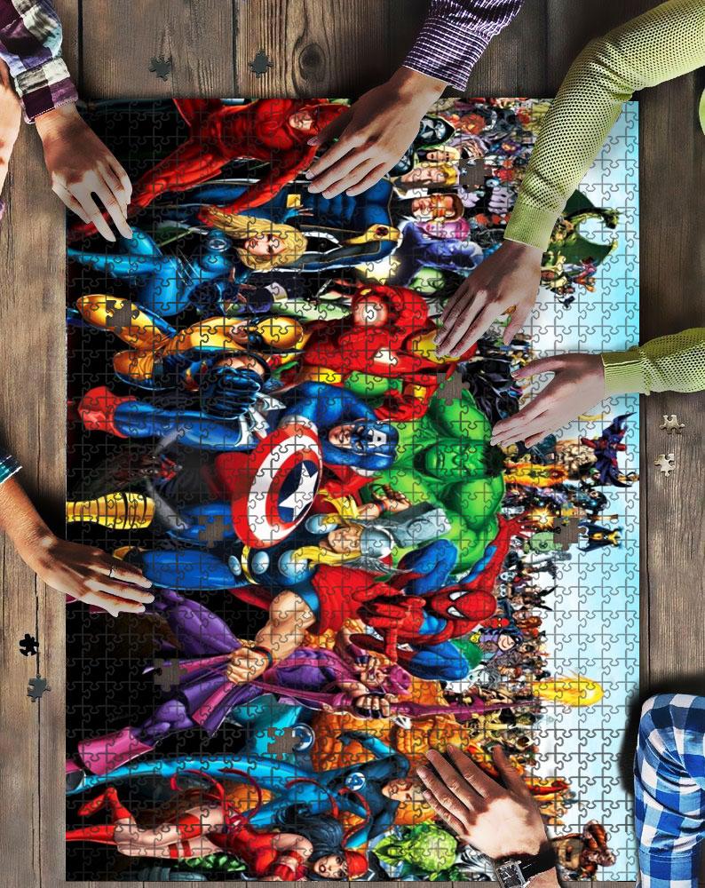 Comic Heroes Mock Jigsaw Puzzle Kid Toys