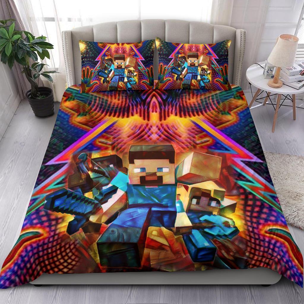 Power Minecraft Bedding SetDuvet Cover And Pillowcase Set 99shirt