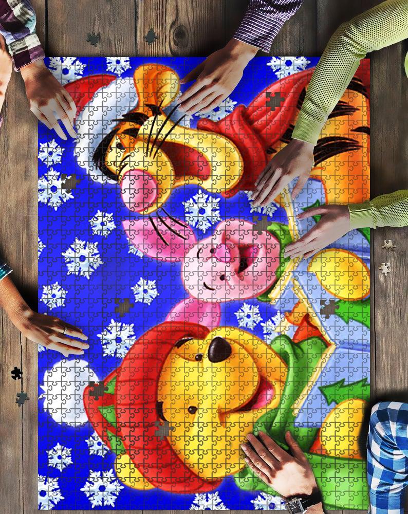 Winnie The Pooh And Friends Winter Jigsaw Mock Puzzle Kid Toys