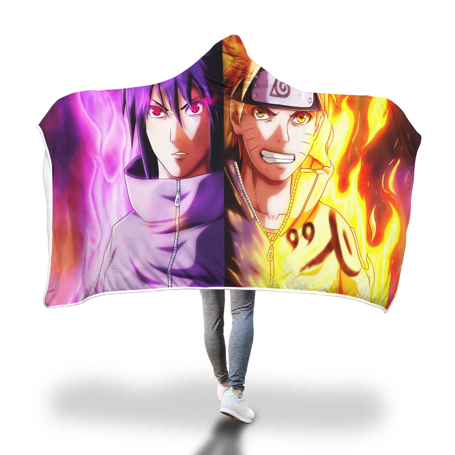 Naruto Sasuke 2022 Hooded Blanket