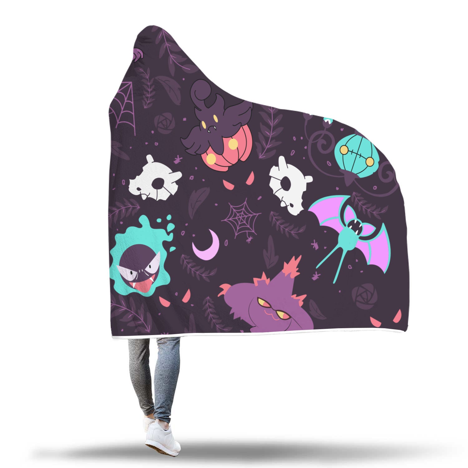 Pokemon Ghost Hooded Blanket