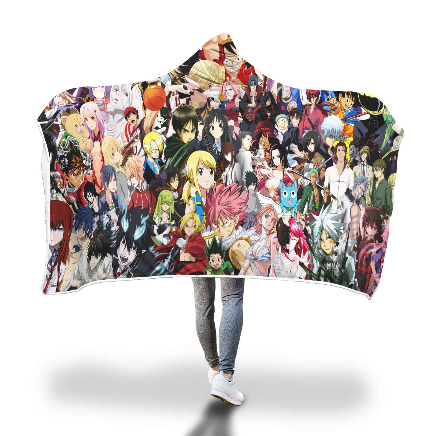 Anime 2022 Characters Hooded Blanket