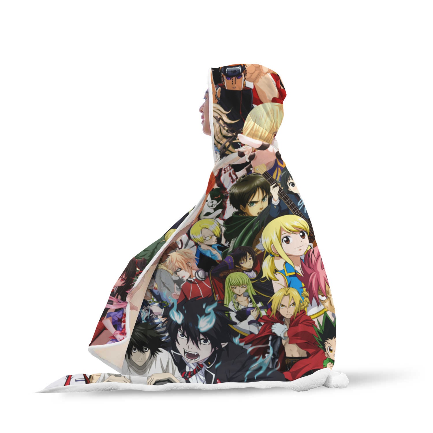 Anime 2022 Characters Hooded Blanket