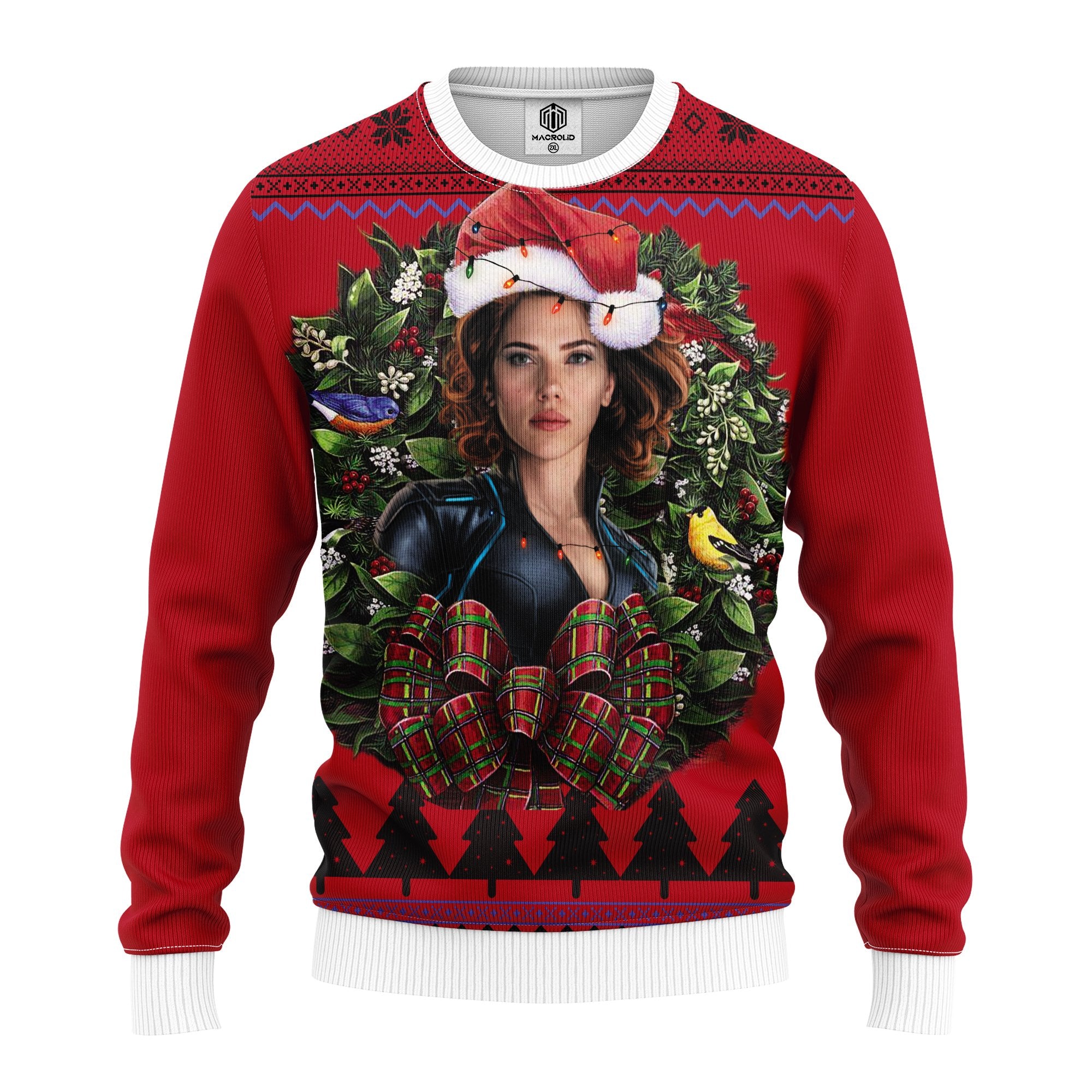 Black Widow Noel Mc Ugly Christmas Sweater Thanksgiving Gift