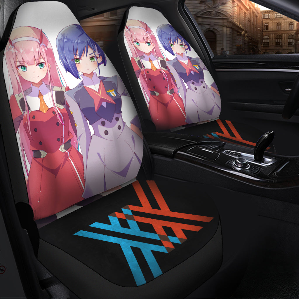 Zero Two And Ichigo Darling In The Franxx Seat Covers