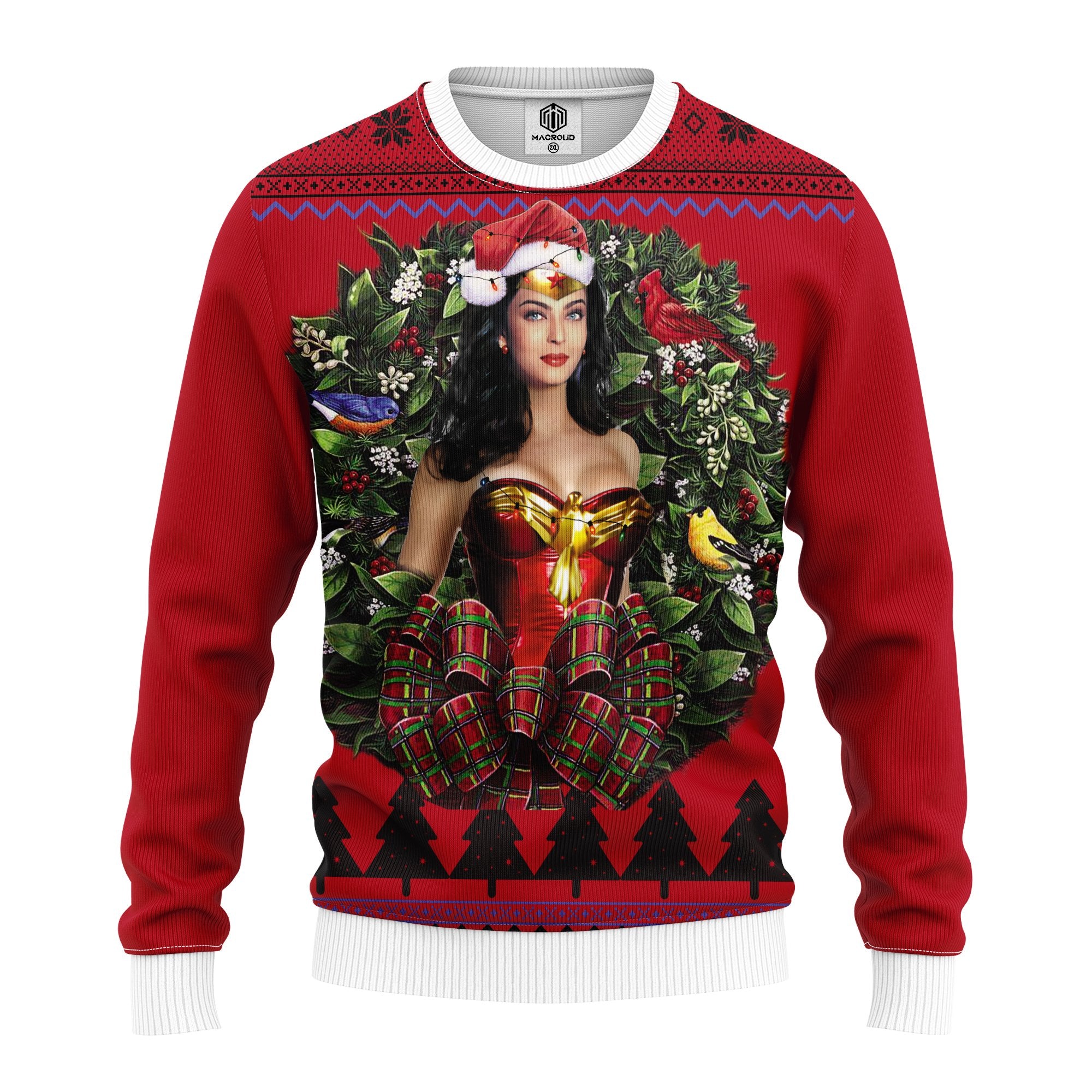 Classic Wonder Woman Noel Mc Ugly Christmas Sweater Thanksgiving Gift