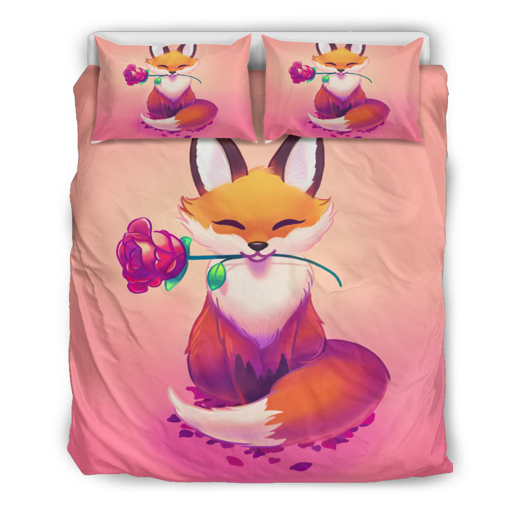 Cute Fox Bedding Set Duvet Cover And Pillowcase Set