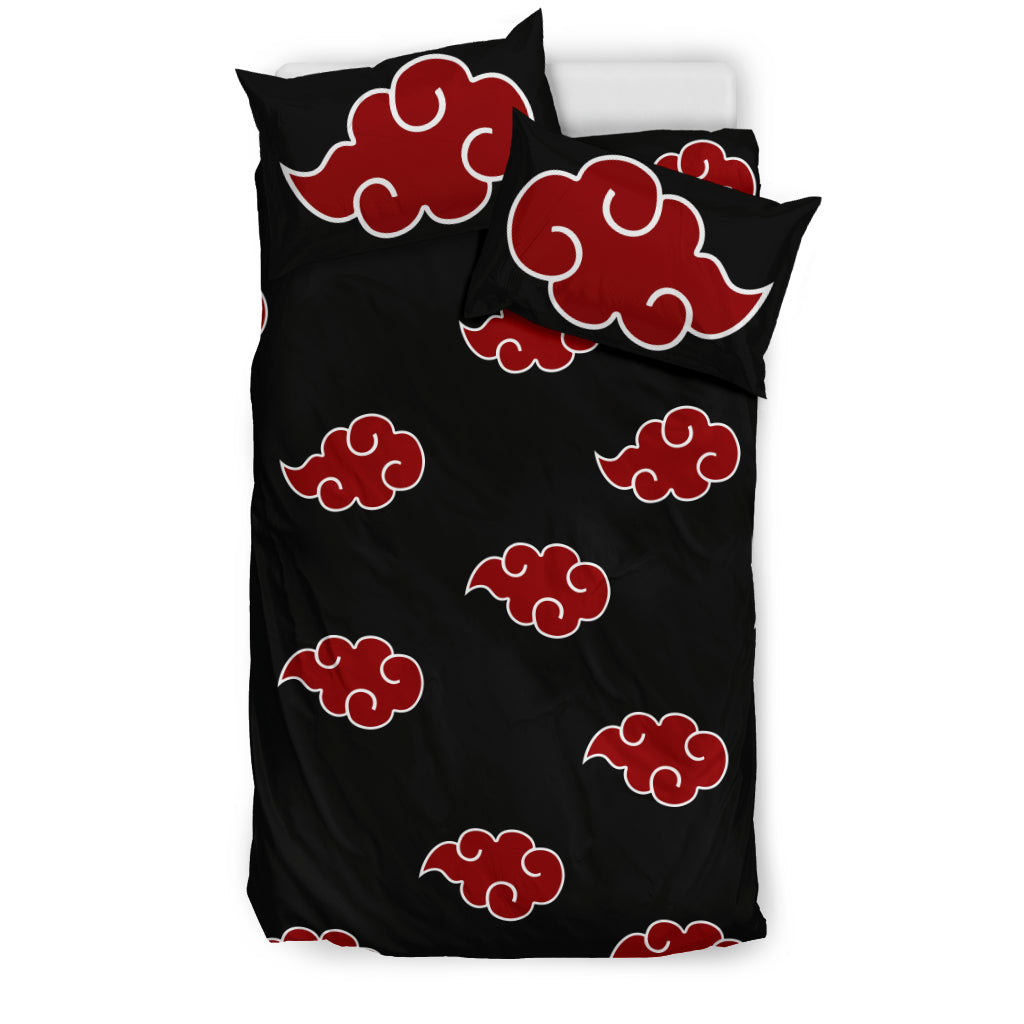Naruto Akatsuki Bedding Set Duvet Cover And Pillowcase Set
