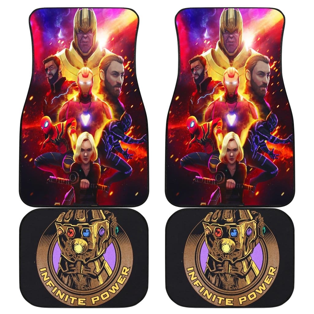 Avengers Infinity War Front And Back Car Mats (Set Of 4)