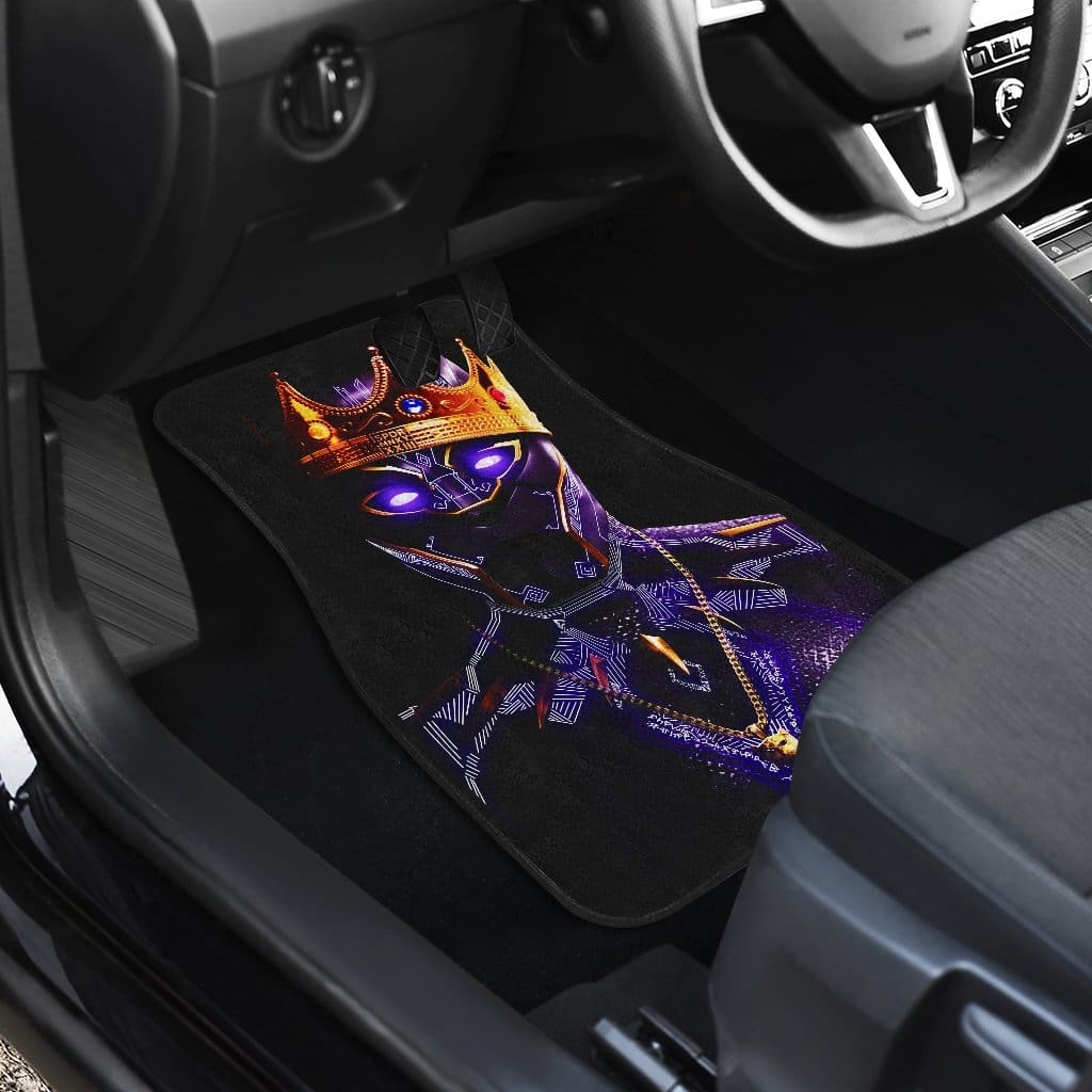 Black Panther Front And Back Car Mats (Set Of 4)