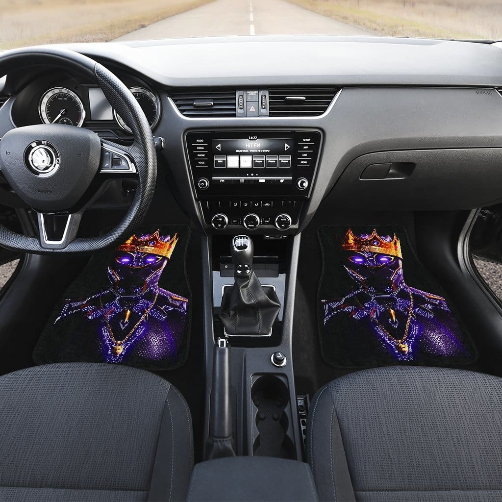Black Panther Front And Back Car Mats (Set Of 4)