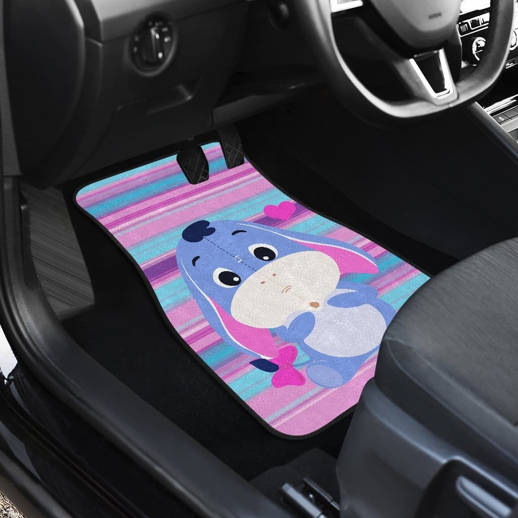 Cute Eeyore Front And Back Car Mats (Set Of 4)