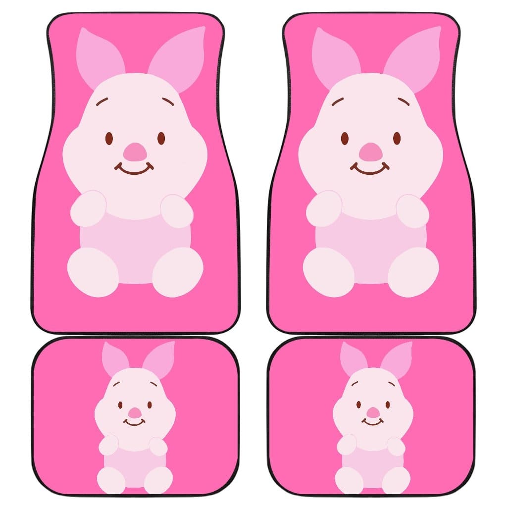 Cute Piglet Front And Back Car Mats (Set Of 4)