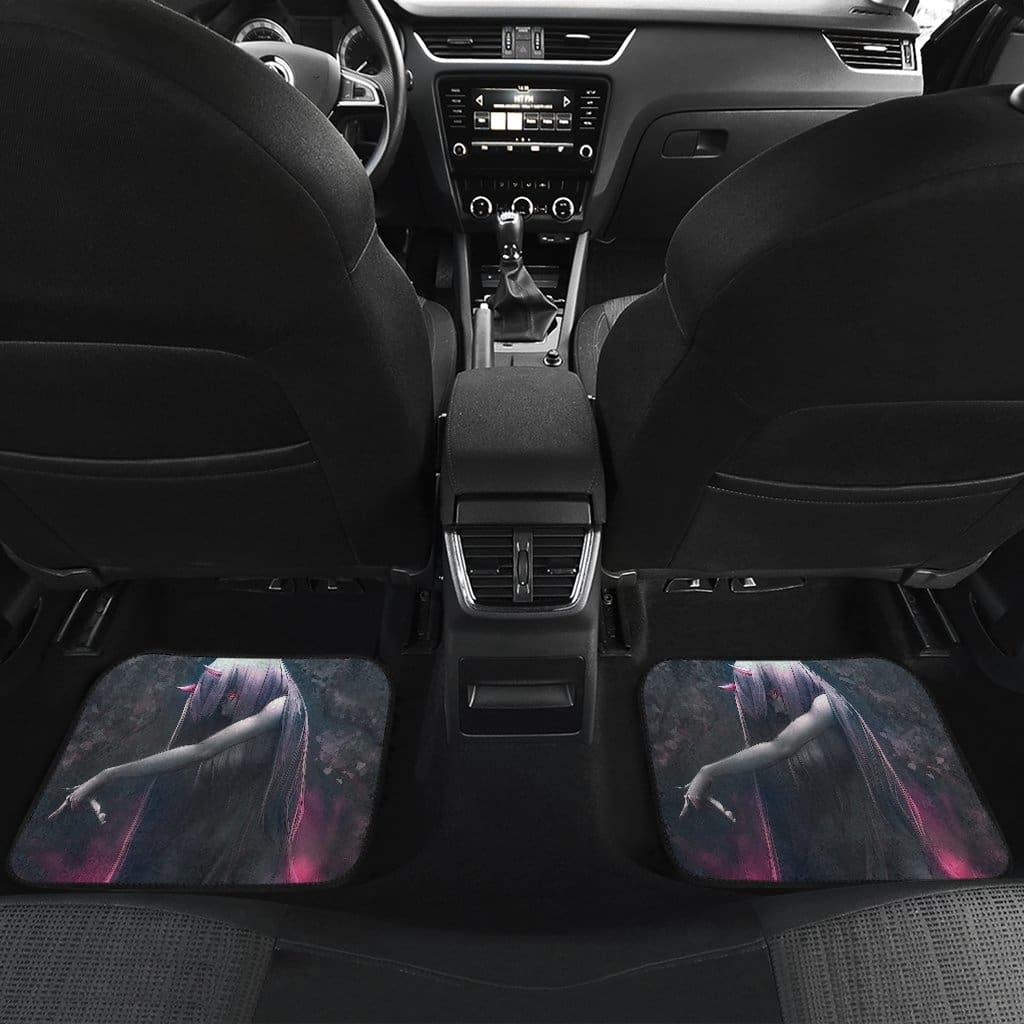 Dark Zero Two Darling In The Franxx Front And Back Car Mats