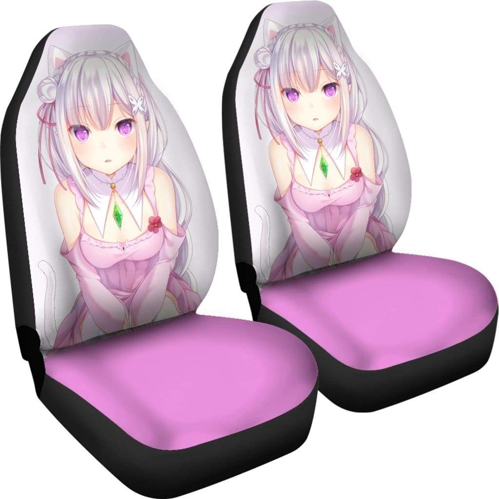 Emelia Re:Zero Starting Life In Another World Car Seat Covers Amazing Best Gift Idea