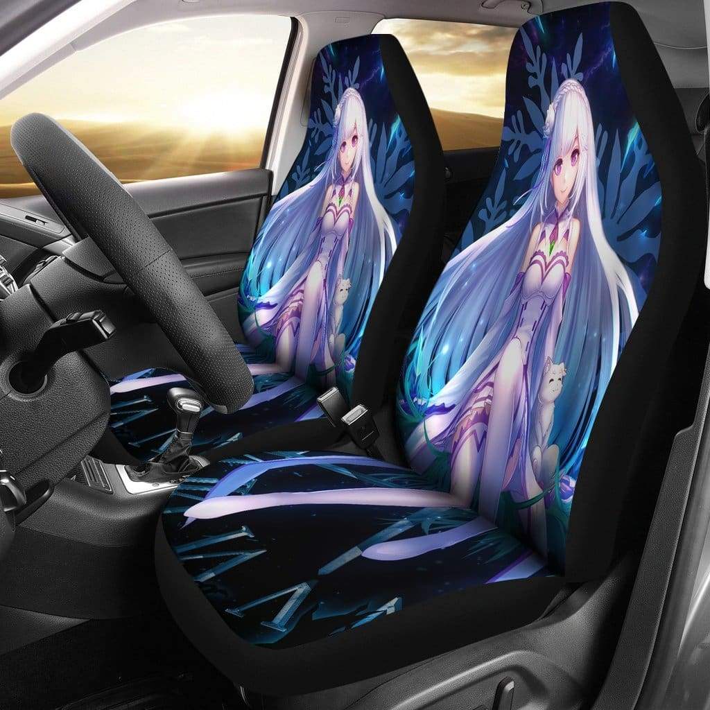 Emilia Re:Zero 2022 Car Seat Covers Amazing Best Gift Idea