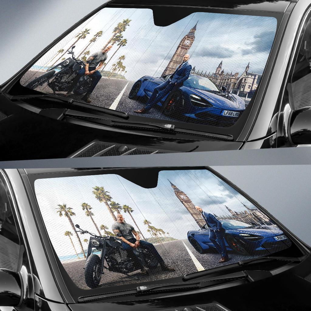 Fast Furious Shaw And Hobbs Funny Sun Shade