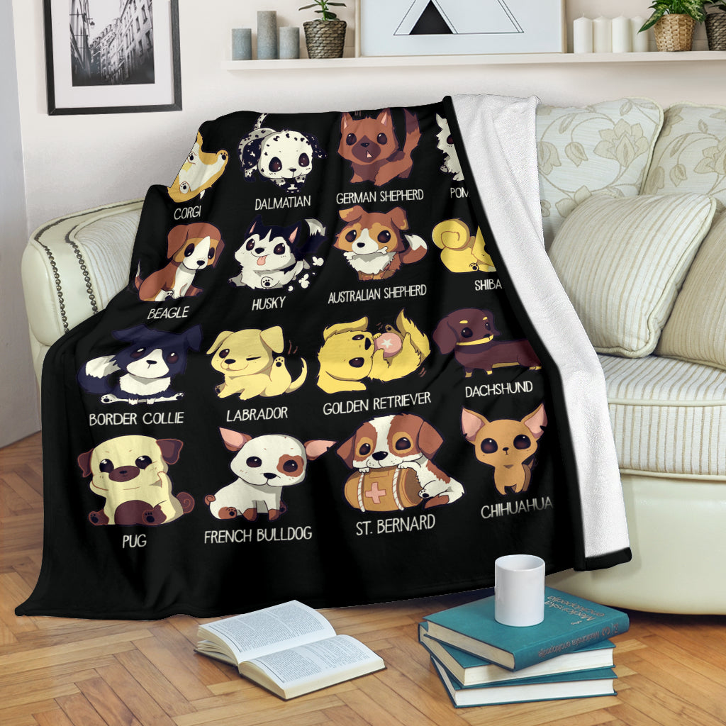 Dogs Premium Blanket