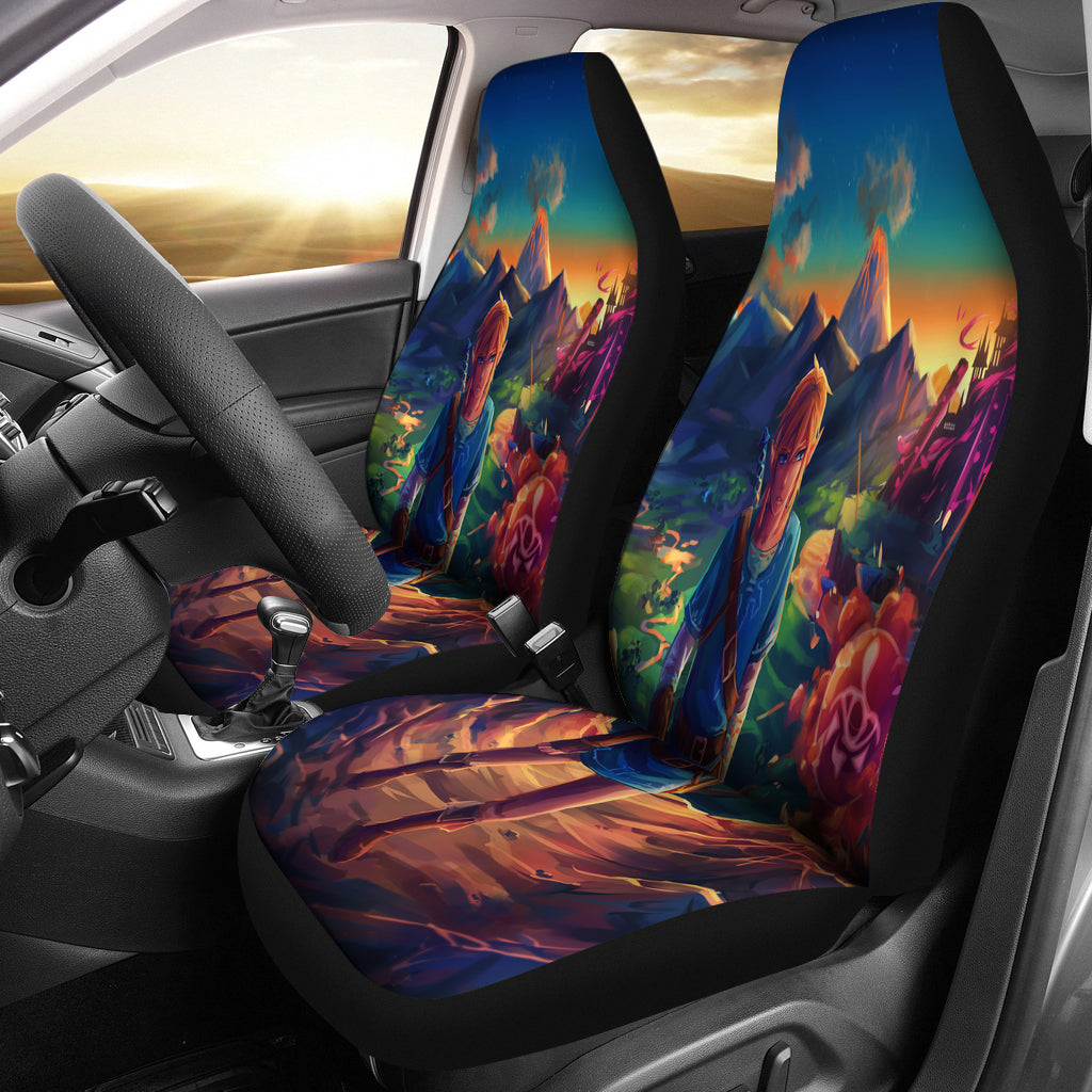 The Legend Of Zelda Breath Of The Wild Car Seat Covers Amazing Best Gift Idea