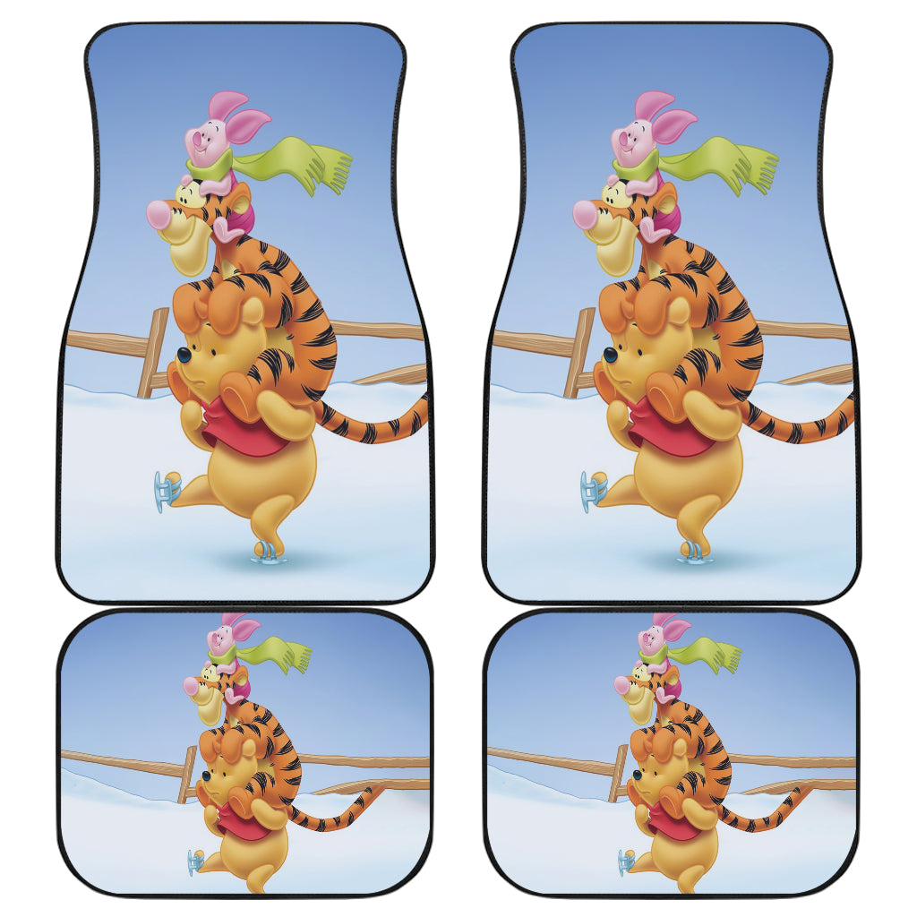 Winnie The Pooh Front And Back Car Mats 5 (Set Of 4)