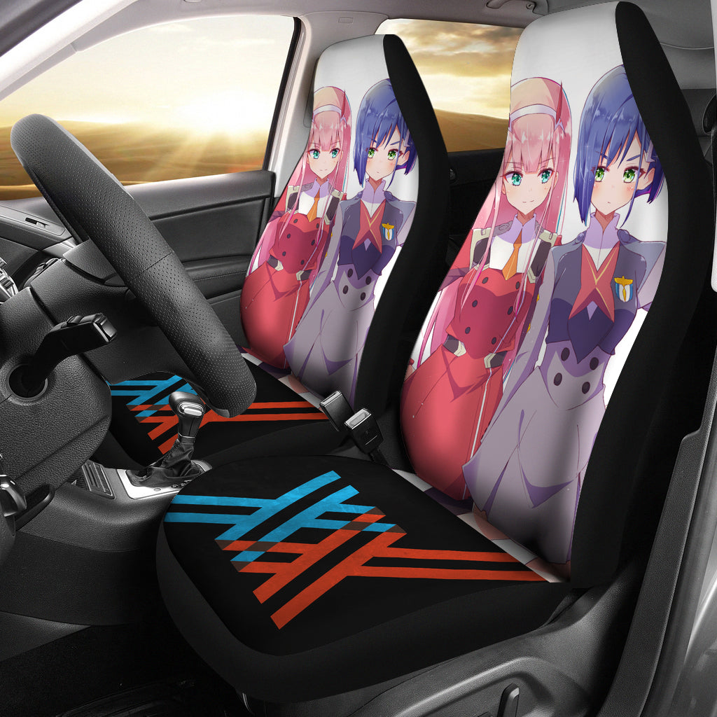 Zero Two And Ichigo Darling In The Franxx Seat Covers