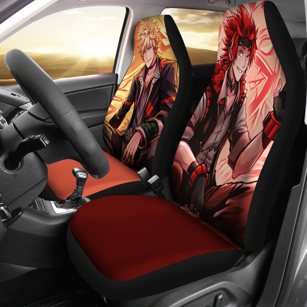 Kirishima And Bakugou Car Seat Covers Amazing Best Gift Idea