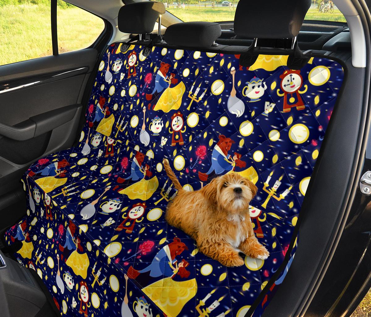 Beauty And The Beast Car Dog Back Seat Cover