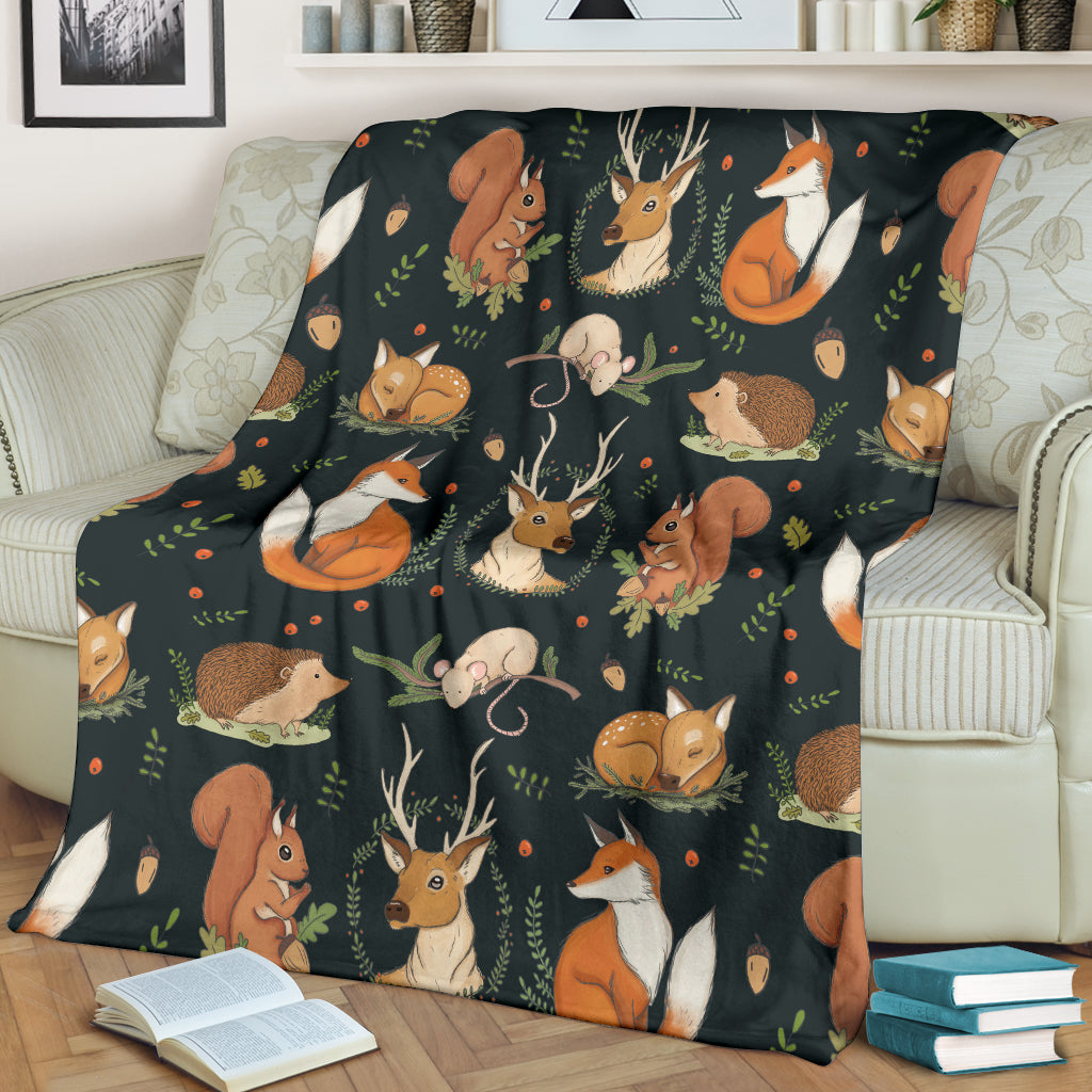 Deer Fox Premium Blanket