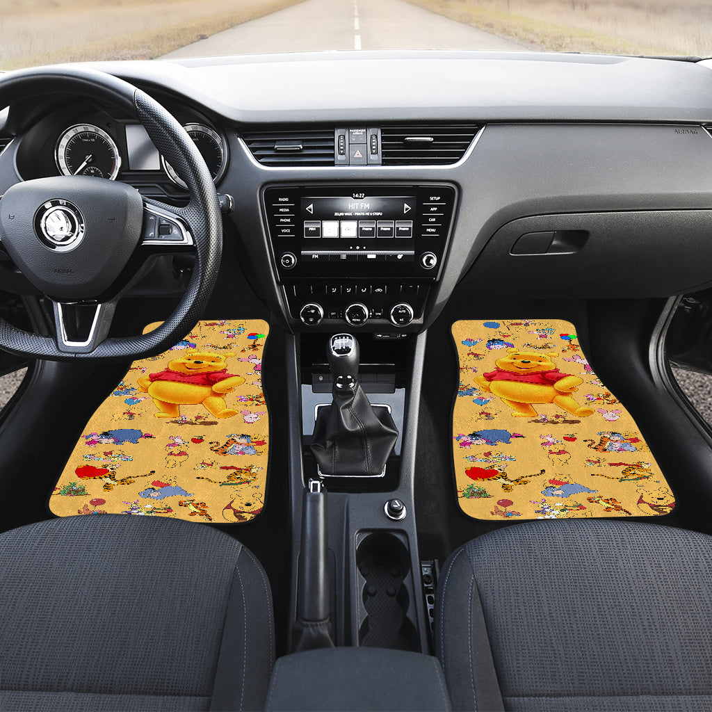 Winnie The Pooh Front And Back Car Mats 10 (Set Of 4)