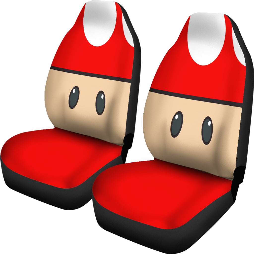 Mario Mushroom Car Seat Covers 2 Amazing Best Gift Idea