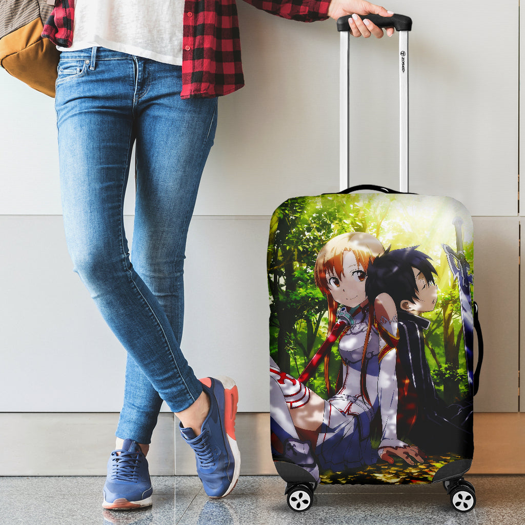 Kirito Asuna Sword Art Online Luggage Covers 1