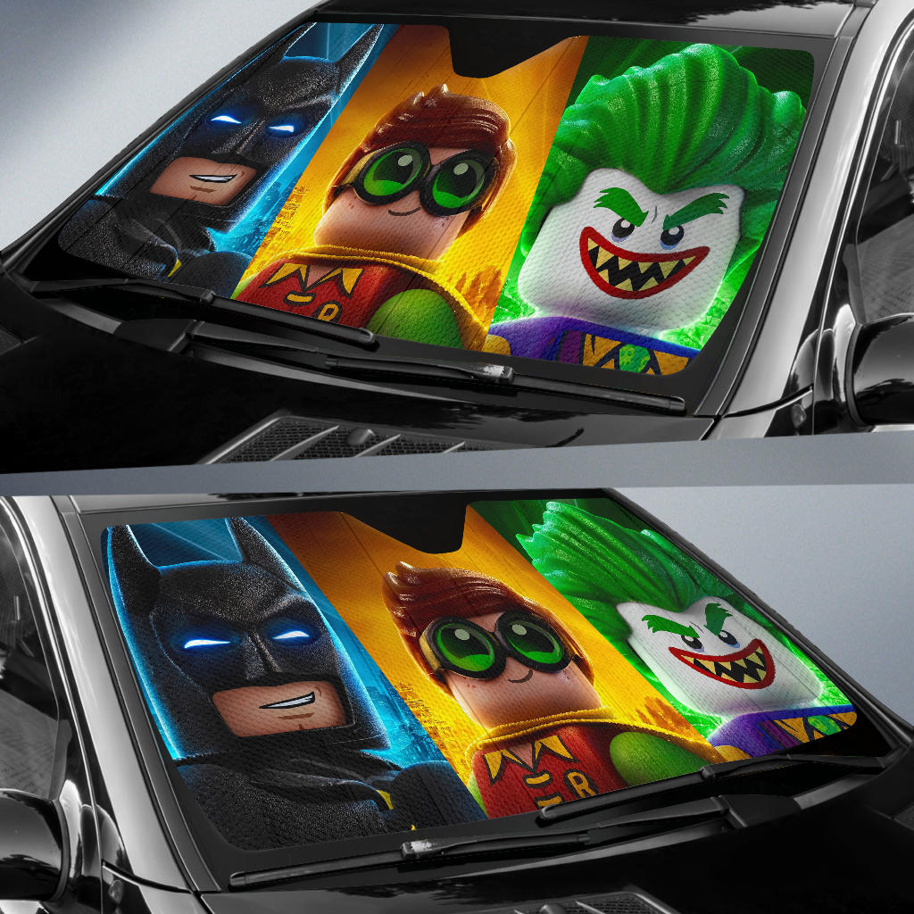 Batman Robin Joker Lego Sun Shade