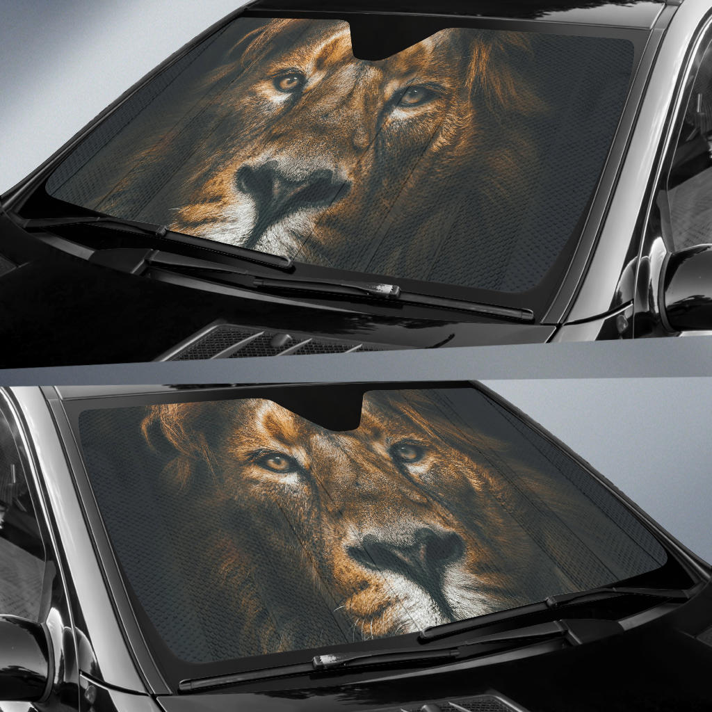 Lion Eyes Car Sun Shades Amazing Best Gift Ideas 2022