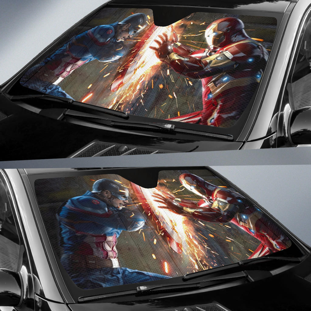 Captain Vs Iron Man Sun Shade